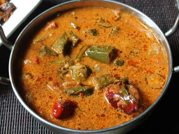 Lady's Finger Kulambu Recipe With Coconut