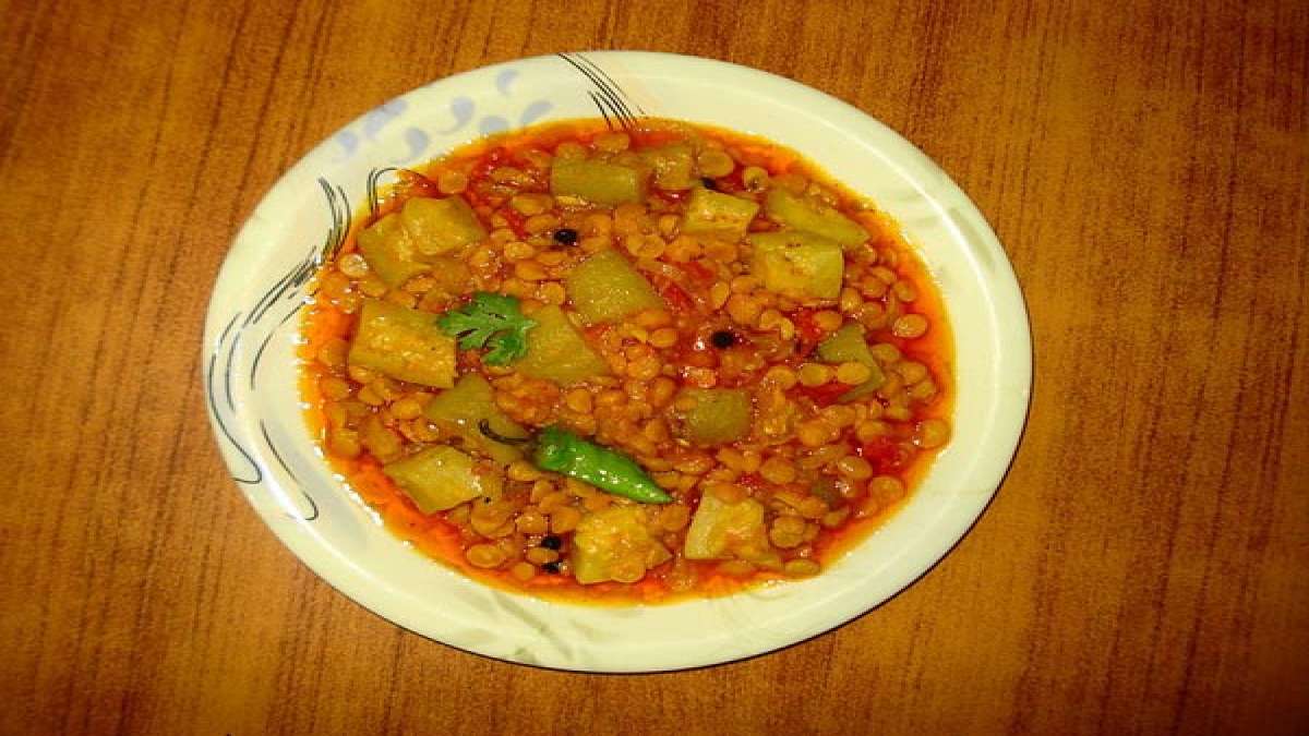 சுரைக்காய் சன்னா தால் ரெசிபி Bottle Gourd Chana Dal Recipe Tamil