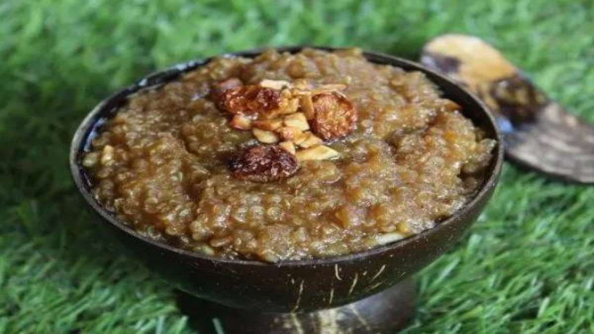 திணை கருப்பட்டி பொங்கல் Quinoa Karupatti Pongal Recipe In Tamil