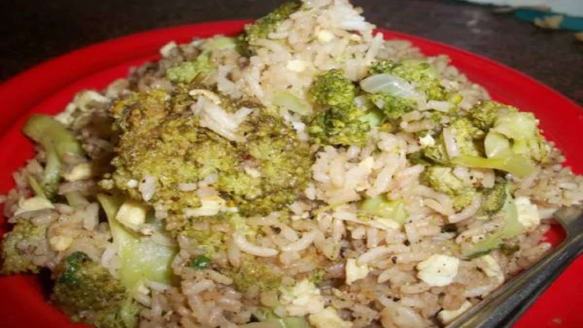 Broccoli Fried Rice ப்ராக்கோலி ஃப்ரைடு ரைஸ் Broccoli Fried Rice