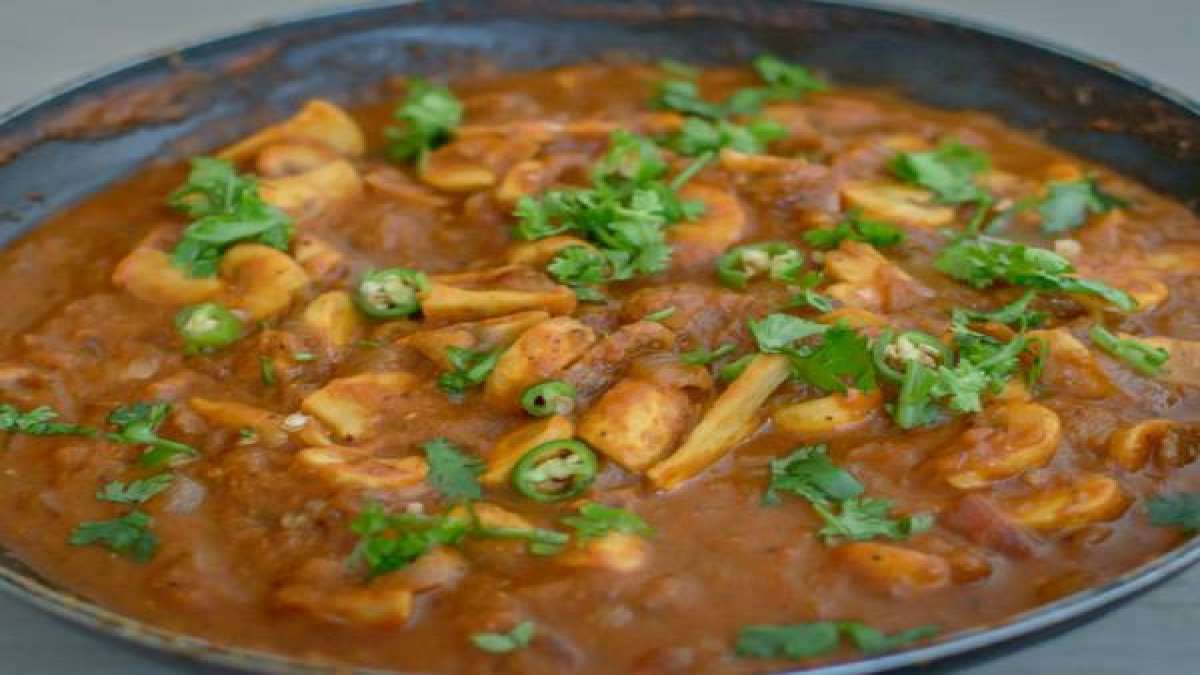 செட்டிநாடு காளான் மசாலா | Chettinad Mushroom Masala Recipe In Tamil