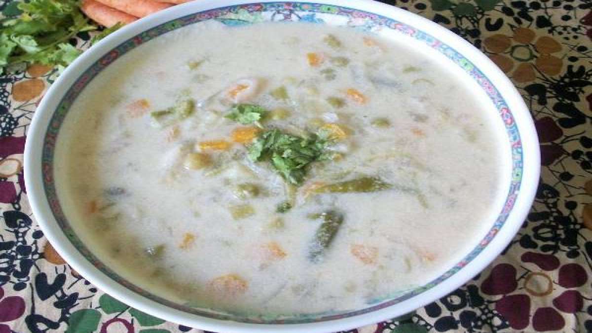 கேரளா ஸ்டைல் வெஜ் சொதி Kerala Style Veg Stew Recipe In Tamil Tamil