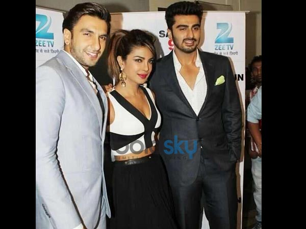 ரன்வீர் சிங், பிரியங்கா மற்றும் அர்ஜூன் கபூர்