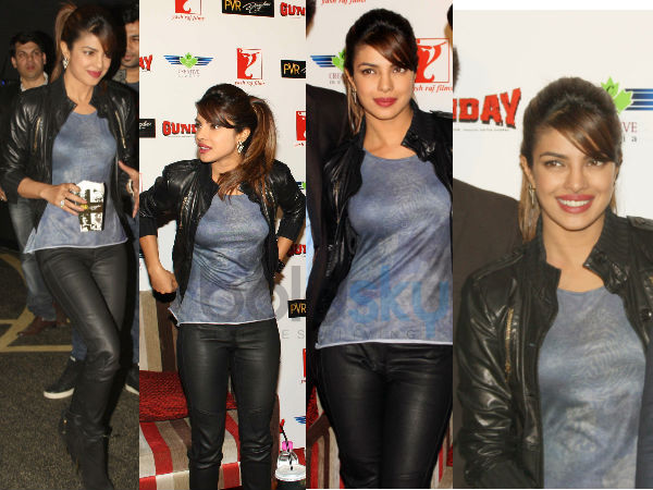 ஸ்கை ப்ளூ டாப்ஸில் பிரியங்கா