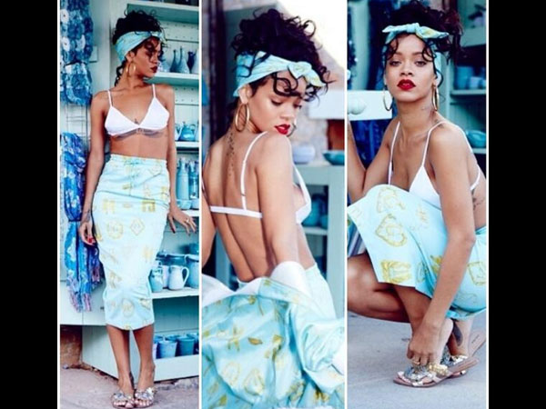 ரெட்ரோ பிகினியில் ரிஹானா