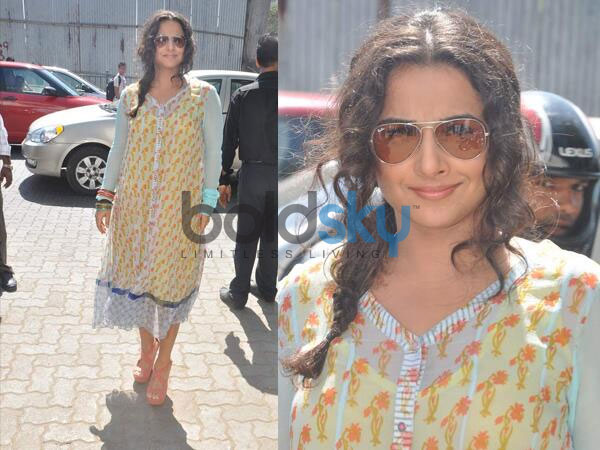 நடிகை வித்யா பாலனின் வித்தியாசமான லுக்ஸ்!!! 