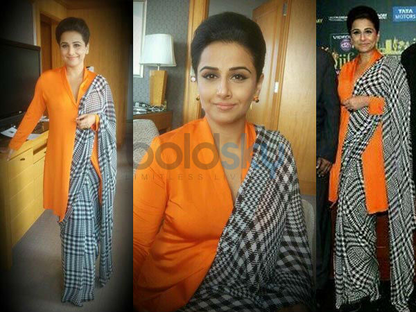 நடிகை வித்யா பாலனின் வித்தியாசமான லுக்ஸ்!!! 