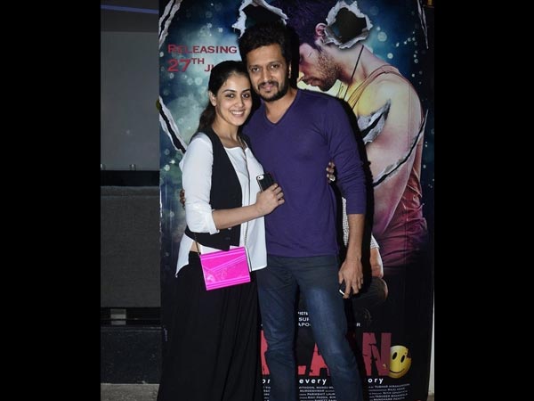 கணவருடன் ஜெனிலியா