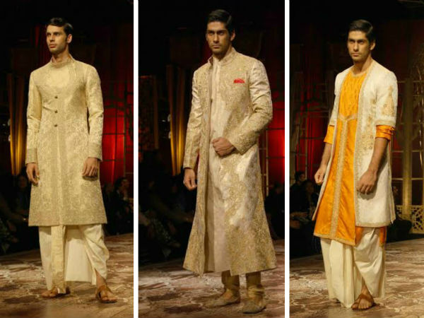 ஆண்களுக்கான கோல்டன் நிறங்கள் கலந்த உடைகள்