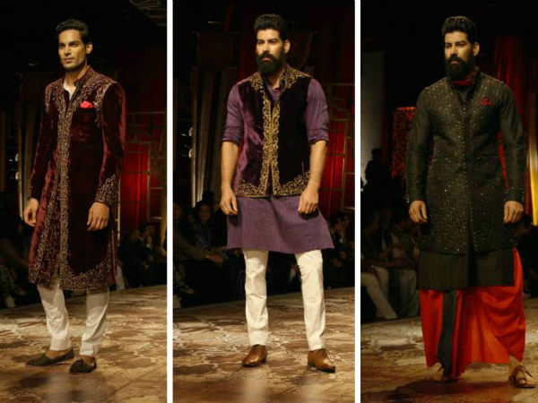 ஆண்களுக்கான நீளமான வெல்வெட் கோட்