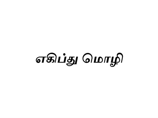 3 வது இடத்தில் எகிப்து மொழி (Egyptian)