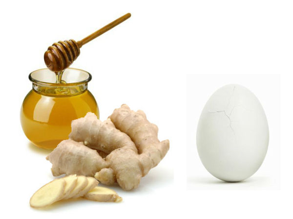 தேன் மற்றும் இஞ்சி சாறு :