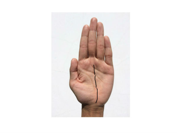 உடைந்த விதி ரேகை :