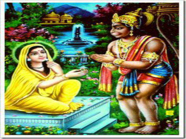 அனுமான் சீதையை சந்தித்தல்