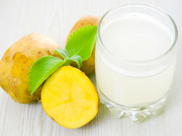 புதினா மற்றும் உருளைக்கிழங்கு