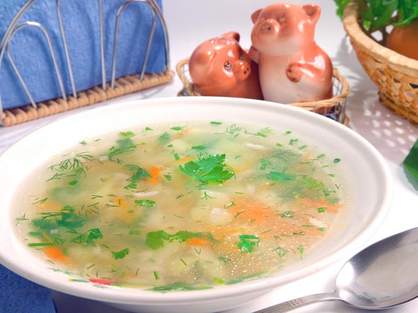 அரிசி மற்றும் கேரட் சூப்