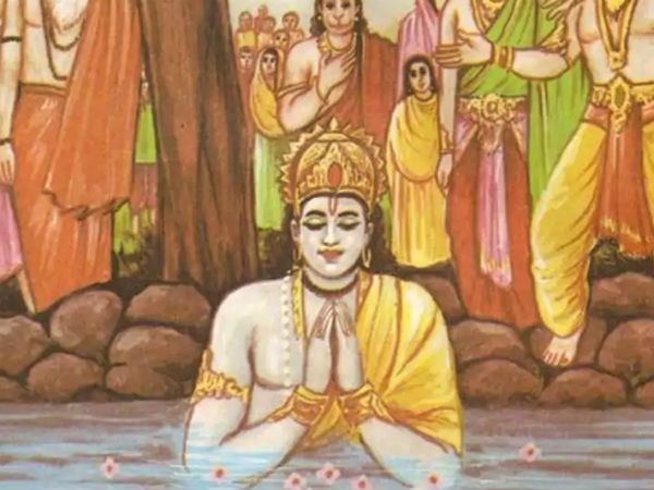 சரயு நதியில் இலட்சுமணன் மூழ்கினார்