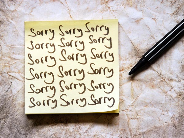 Sorry, Sorry, So Sorry…
