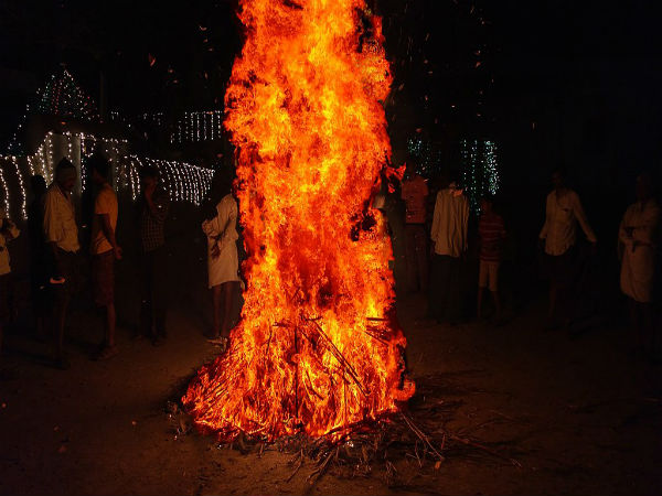 தீயில் எரிப்பது