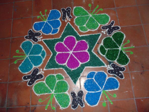 கோலம் போடுவது