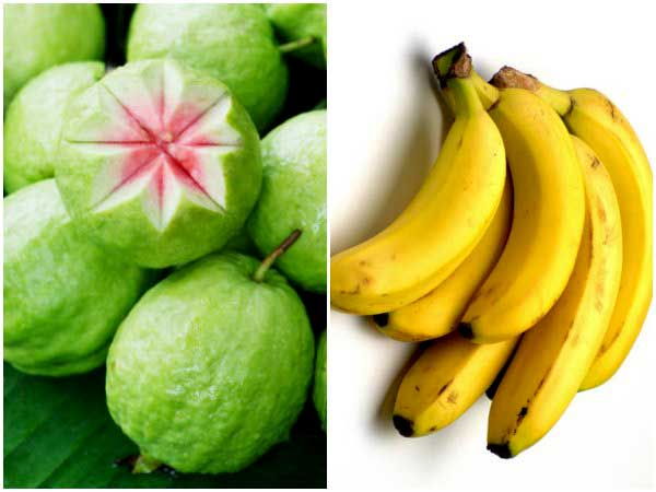கொய்யா மற்றும் வாழைப்பழம்