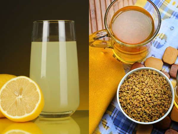 வெந்தயம் மற்றும் எலுமிச்சை சாறு