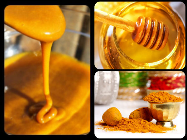மஞ்சள், பால் மற்றும் தேன்