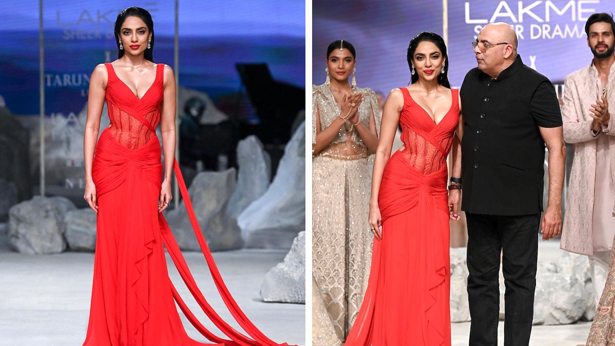 Lakm Fashion Week 2023 Sobhita Dhulipala Become Glam Showstopper For Tarun Tahiliani