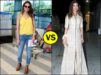 ஈஷா குப்தாவின் மேற்கத்திய தோற்றத்திற்கு நேர் எதிரான இண்டோ-வெஸ்டர்ன் தோற்றம்!