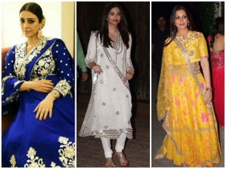 அமிதாப் பச்சன் கொடுத்த தீபாவளி பார்ட்டிக்கு அற்புதமான உடையில் வந்த நடிகைகள்!